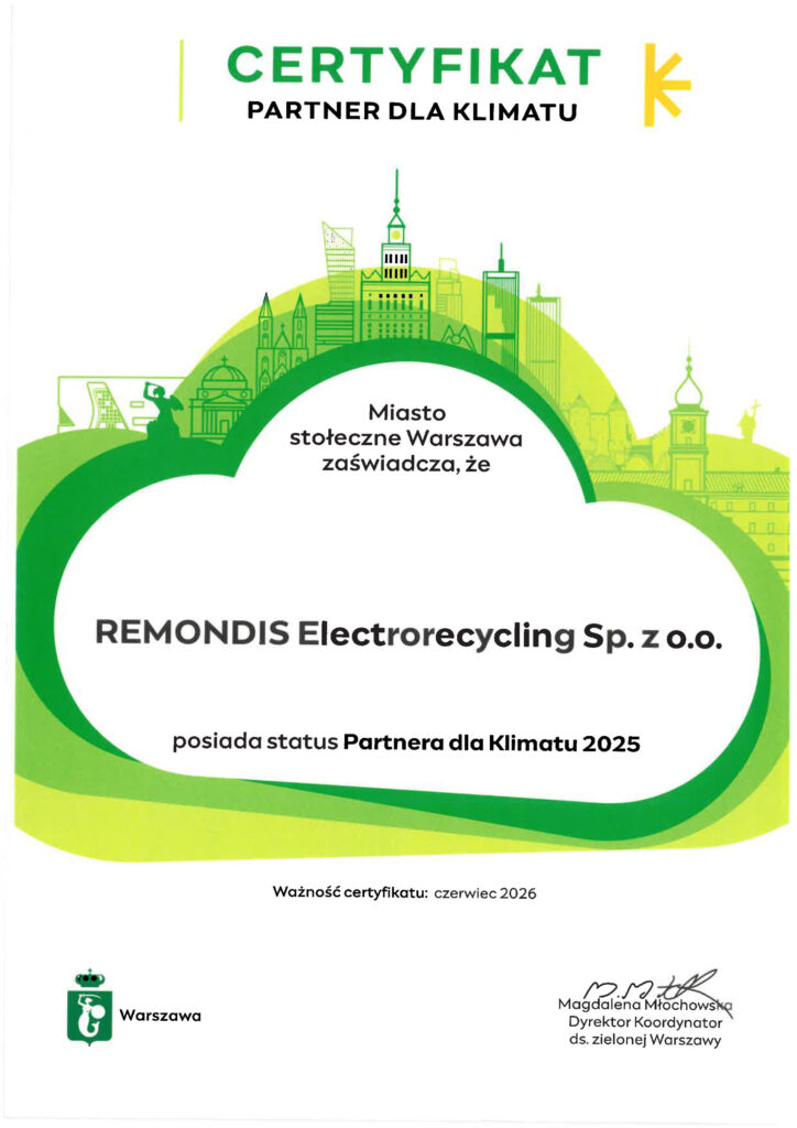 PARTNER DLA KLIMATU REMONDIS ELECTRORECYCLING 2025